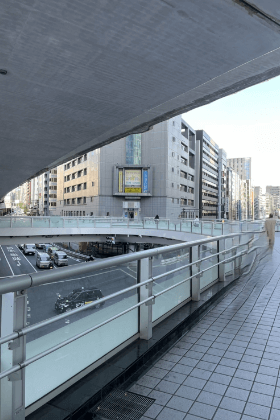 JR山手線中央改札からのアクセス